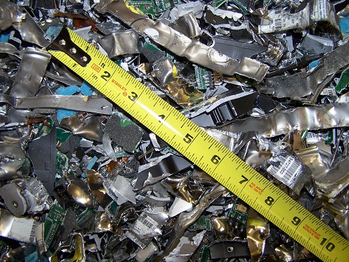 4 shredded hard drives