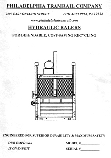 Baler and Shredder Operators Manuals